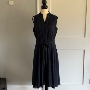 Women’s Navy Sleeveless Dress with slip